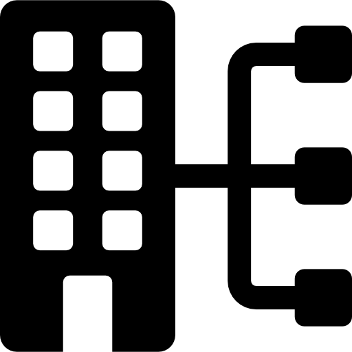 Wired Connection Silhouette  icon