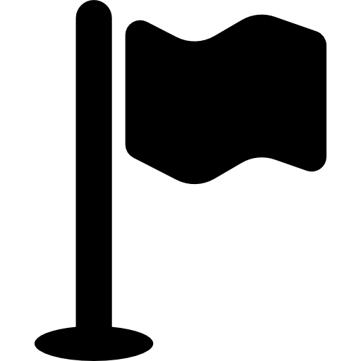vlag pictogram silhouet  icoon