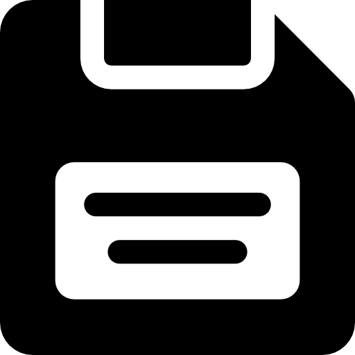 Save Icon Silhouette  icon