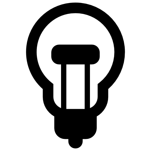 lâmpada elétrica  Ícone