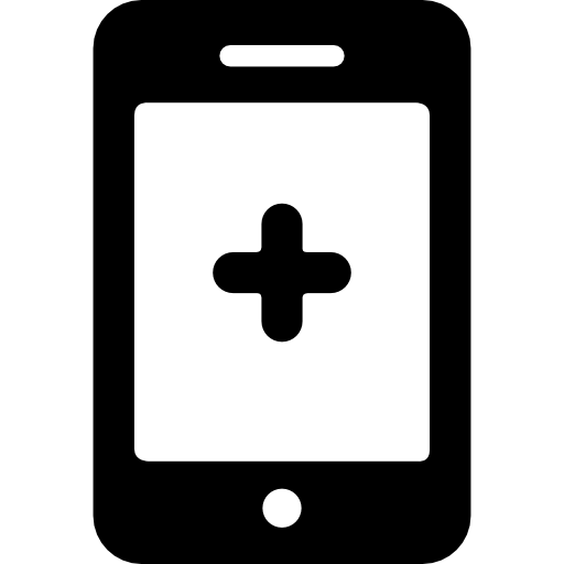 connexion smartphone à l'hôpital  Icône