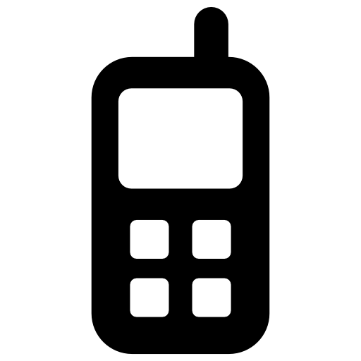 viejo teléfono móvil  icono