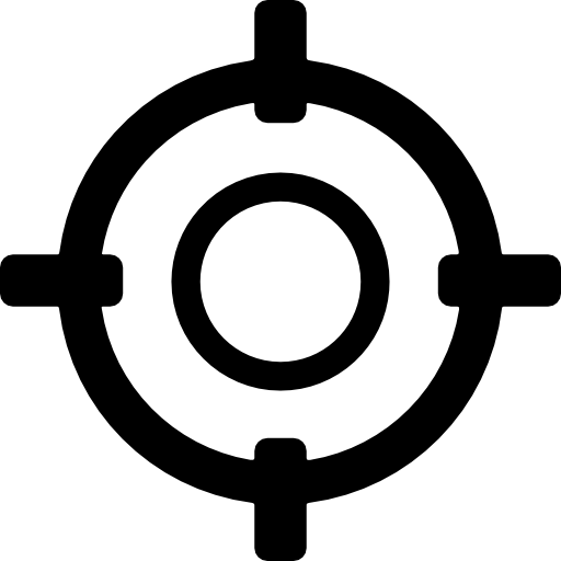 objetivo de brazo Basic Rounded Filled icono