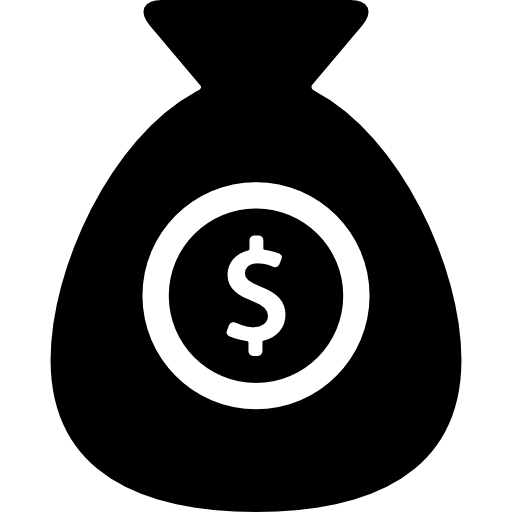 bolsa de dinero llena Basic Rounded Filled icono
