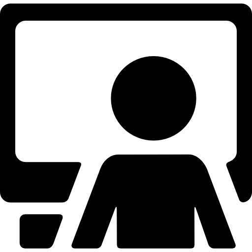 ordinateur personnel et travailleur Basic Rounded Filled Icône