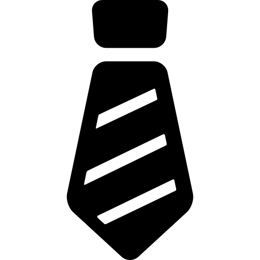 Stripped Tie Basic Rounded Filled icon