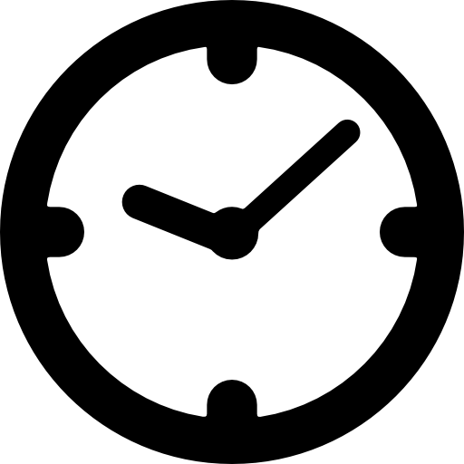 circulair horloge Basic Rounded Filled icoon