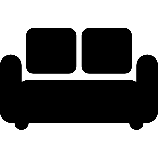 sofá longo  Ícone