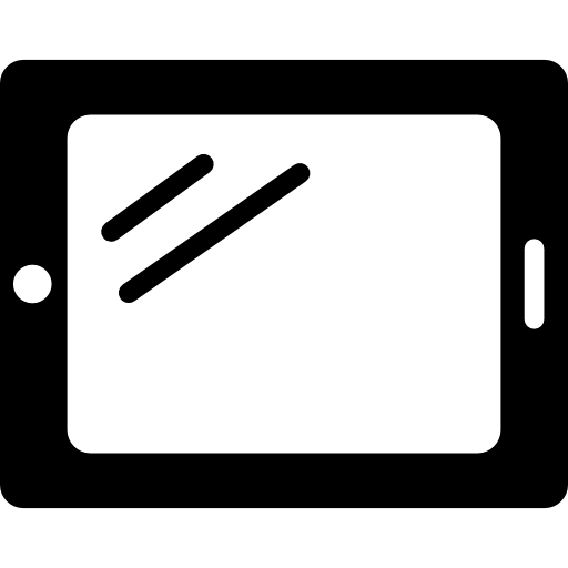 tableta horizontal Basic Rounded Filled icono