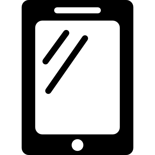 pionowy smartfon Basic Rounded Filled ikona