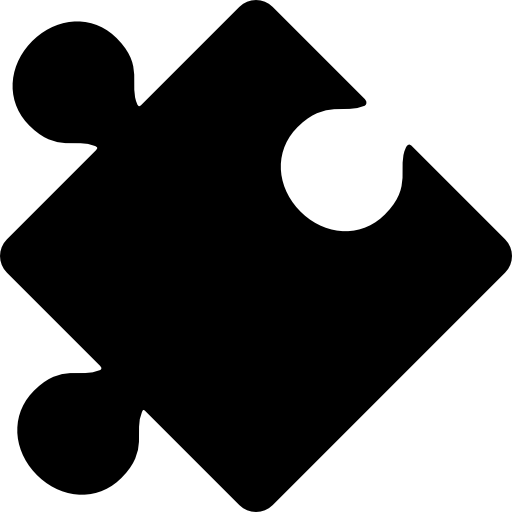 Puzzle Piece Basic Rounded Filled icon