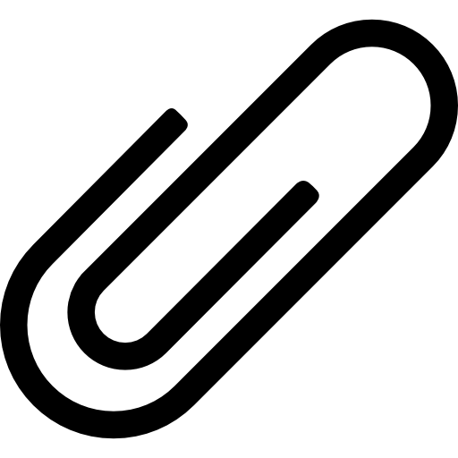 paperclip-bevestiging Basic Rounded Filled icoon