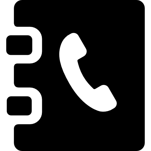 agenda telefónica Basic Rounded Filled icono