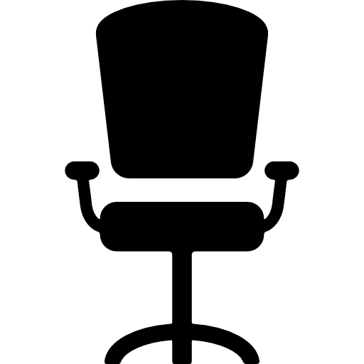 silla de oficina Basic Rounded Filled icono
