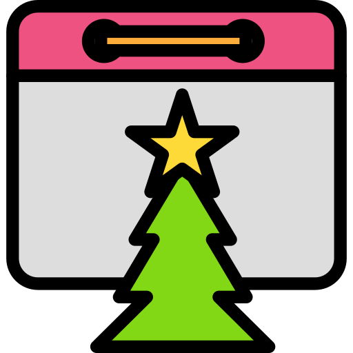 kerstmis Darius Dan Lineal Color icoon
