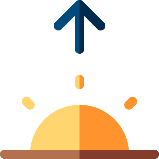 nascer do sol Basic Rounded Flat Ícone