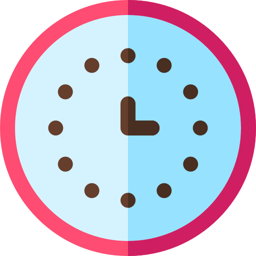klok Basic Rounded Flat icoon