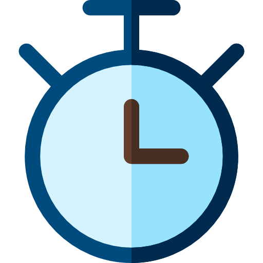 cronometro Basic Rounded Flat icona