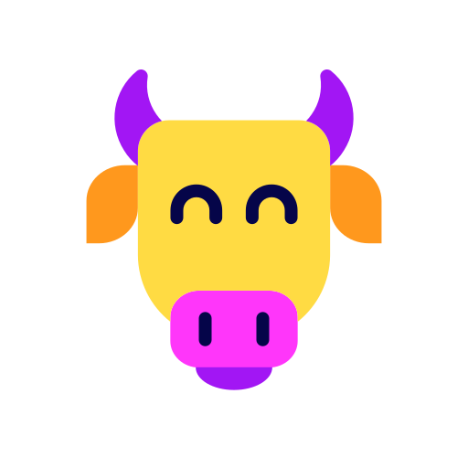 krowa Good Ware Flat ikona