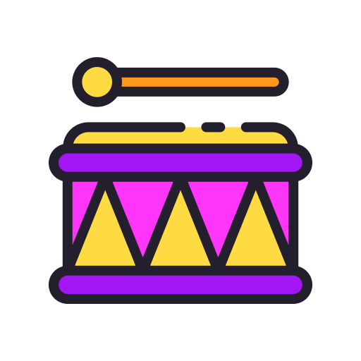 Drum Good Ware Lineal Color icon