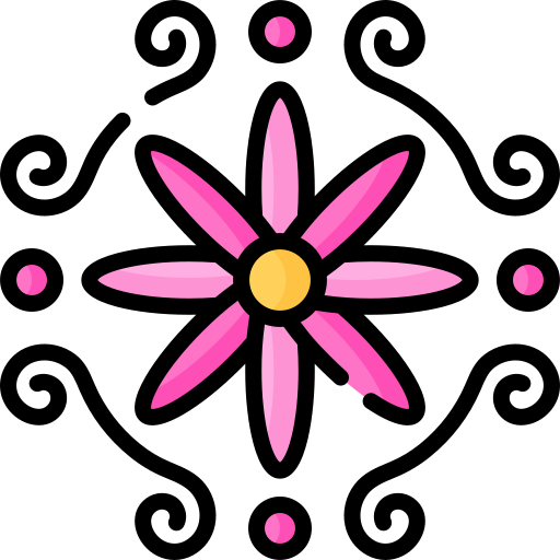 꽃무늬 Special Lineal color icon