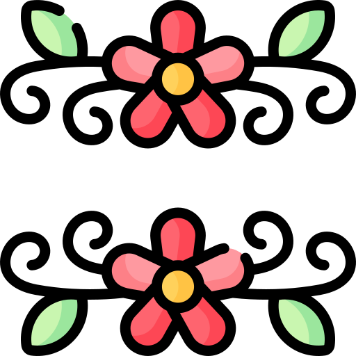 diseño floral Special Lineal color icono