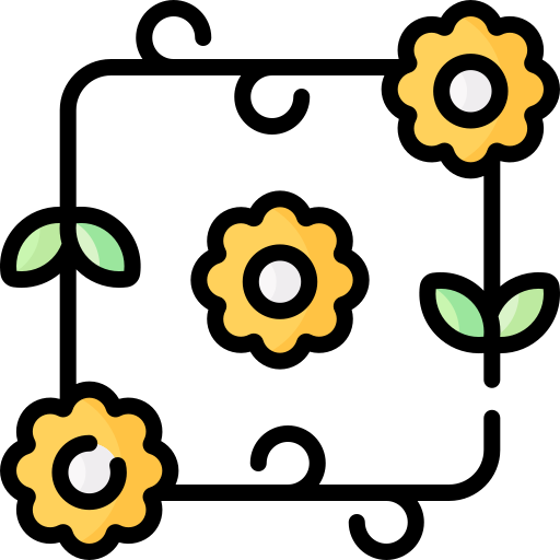 Floral design Special Lineal color icon