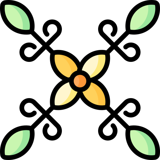 꽃무늬 Special Lineal color icon