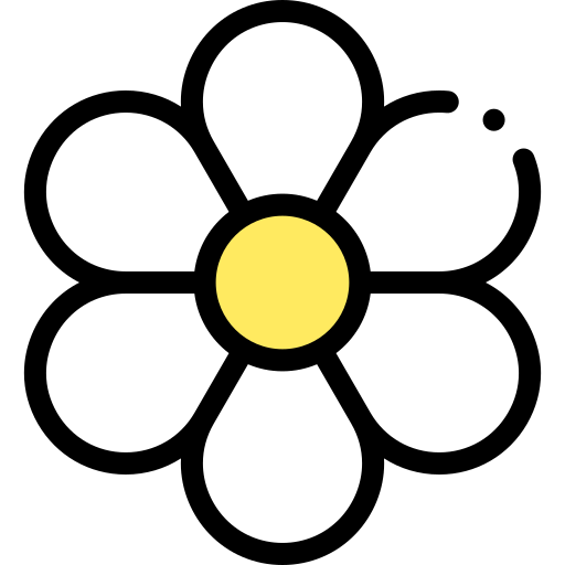 Daisy Detailed Rounded Lineal color icon