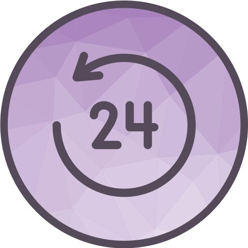 24 godziny Generic Circular ikona