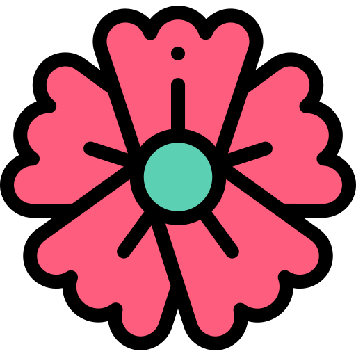 Poppy Detailed Rounded Lineal color icon