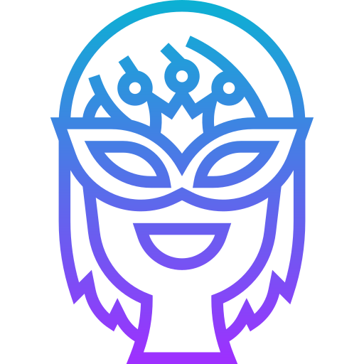 Карнавальная маска Meticulous Gradient иконка
