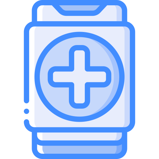 Medical app Basic Miscellany Blue icon