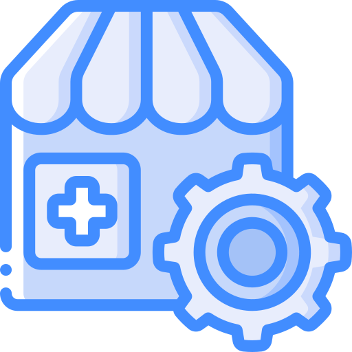 Pharmacy Basic Miscellany Blue icon