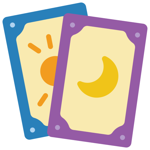 tarotkaart Basic Miscellany Flat icoon