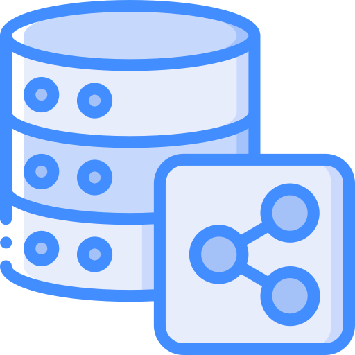 Database Basic Miscellany Blue icon