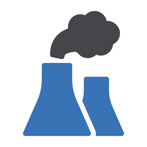 원자력 발전소 Generic Blue icon