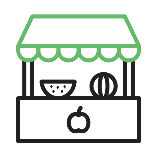 Fruit stand Generic Outline Color icon