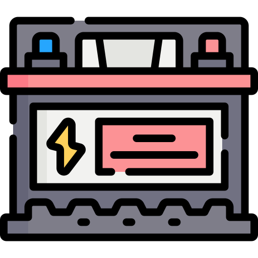 車の電池 Special Lineal color icon