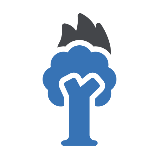 산불 Generic Blue icon