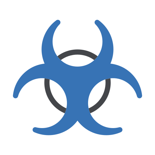 biogefährdung Generic Blue icon