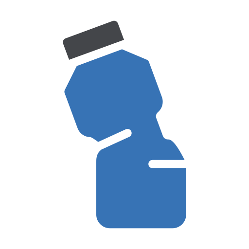 fles recyclen Generic Blue icoon