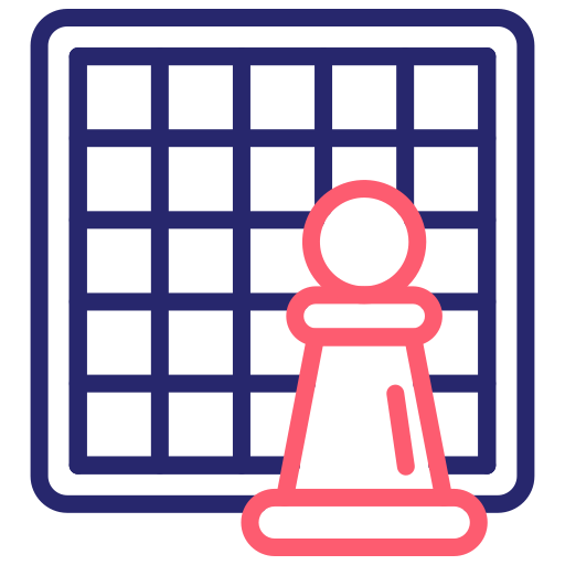 체스판 Generic Outline Color icon