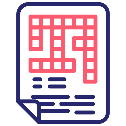 Crossword Generic Outline Color icon