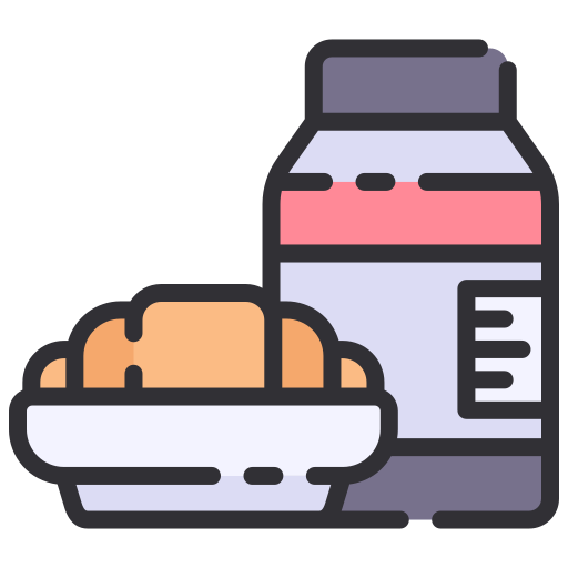 Breakfast Good Ware Lineal Color icon