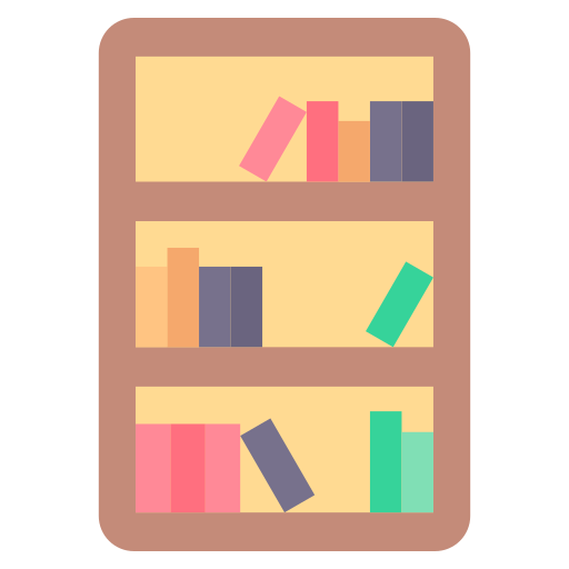 Bookshelf Good Ware Flat icon
