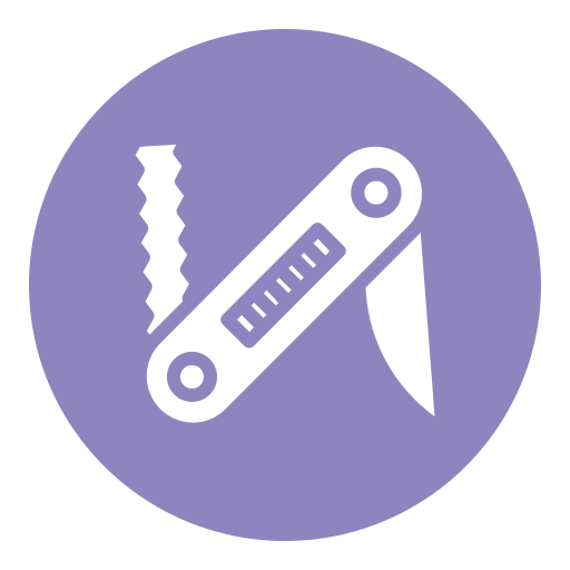 coltello tascabile Generic Flat icona