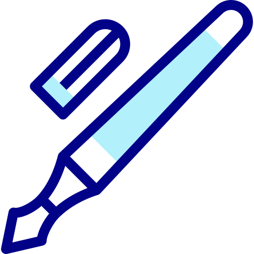 Pen Detailed Mixed Lineal color icon