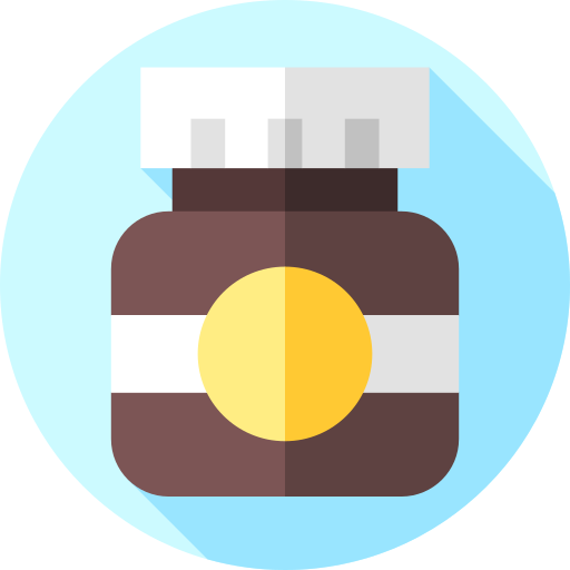 vitamina Flat Circular Flat icono