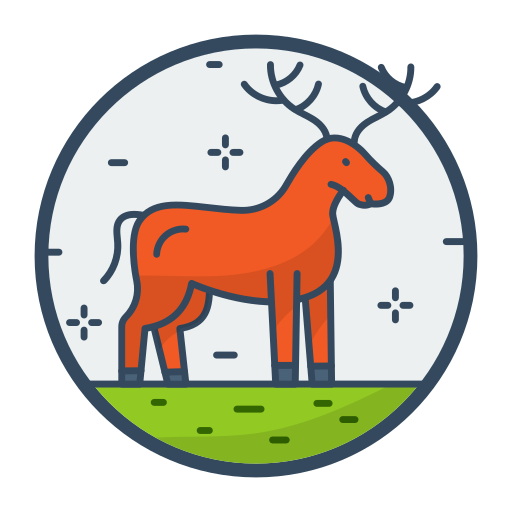 鹿の角 Generic Outline Color icon